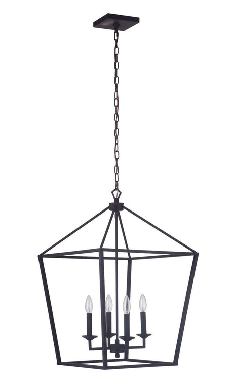 Craftmade 52936-FB Flynt 4 Light Large Foyer in Flat Black