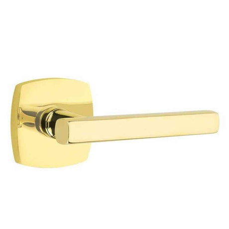 Emtek 5306FRLUS3NL unlacquered brass dummy door lever