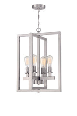 Craftmade 53134-BNK Chicago 4 Light Foyer Brushed Polished Nickel
