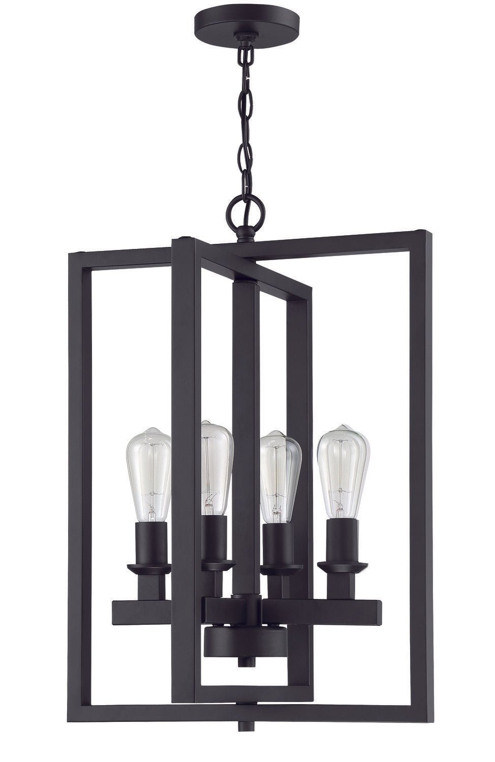 Craftmade 53134-FB Chicago 4 Light Foyer Flat Black