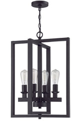Craftmade 53134-FB Chicago 4 Light Foyer Flat Black