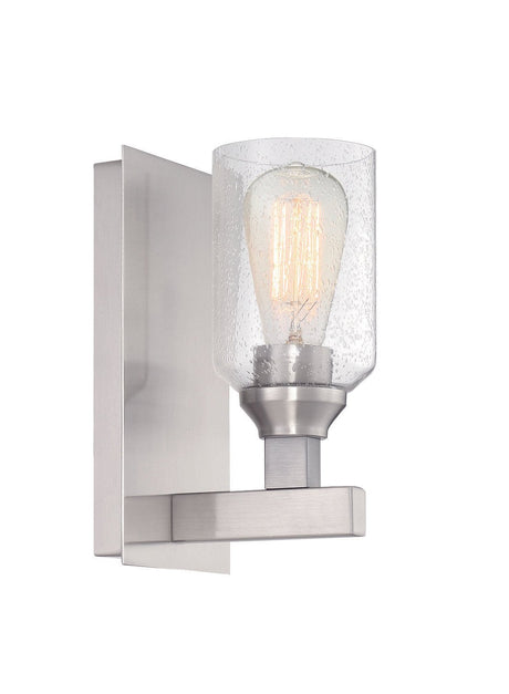 Craftmade 53161-BNK Chicago 1 Light Wall Sconce Brushed Polished Nickel
