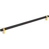 Jeffrey Alexander 5319MBBG matte black w/brushed gold pulls