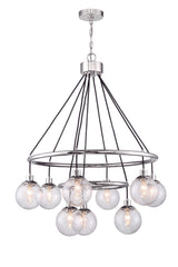 Craftmade 53329-CH Que 9 Light Chandelier Chrome