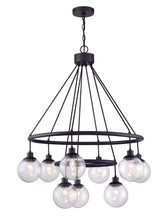 Craftmade 53329-FB Que 9 Light Chandelier Flat Black
