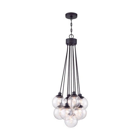 Craftmade 53399-FB Que 9 Light Pendant Flat Black