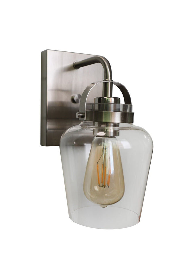 Craftmade 53501-BNK brushed polished nickel wall sconce