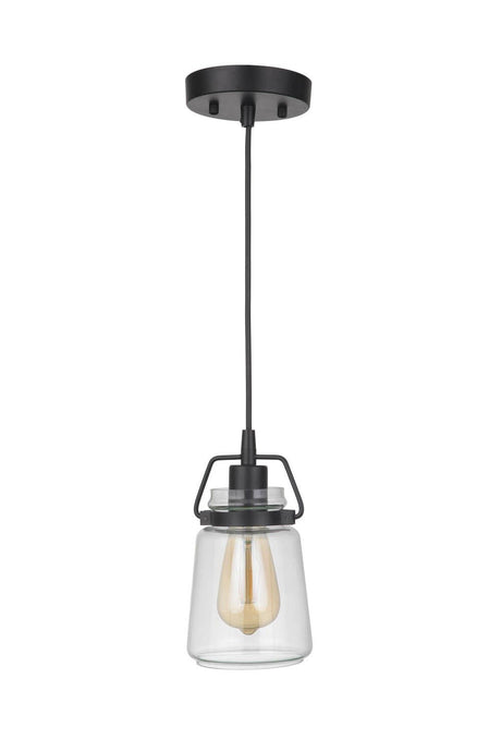 Craftmade 53591-FB flat black mini pendant
