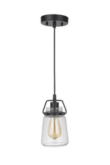 Craftmade 53591-FB flat black mini pendant