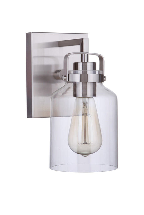 Craftmade 53601-BNK brushed polished nickel wall sconce