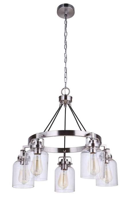 Craftmade 53625-BNK brushed polished nickel chandelier