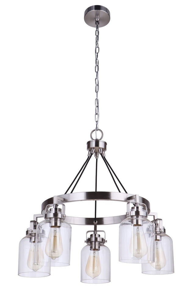 Craftmade 53625-BNK brushed polished nickel chandelier