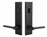 Emtek 5362HLOUS19 flat black two point dummy lock