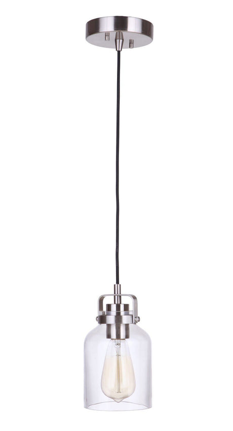 Craftmade 53691-BNK brushed polished nickel mini pendant