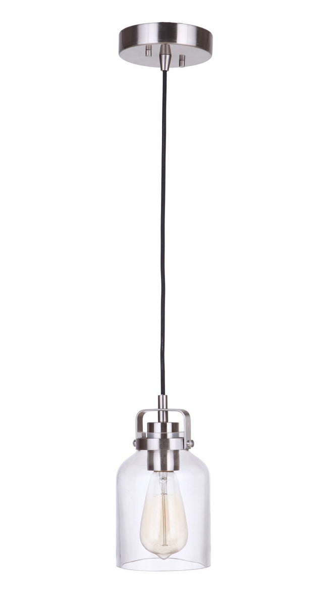 Craftmade 53691-BNK brushed polished nickel mini pendant