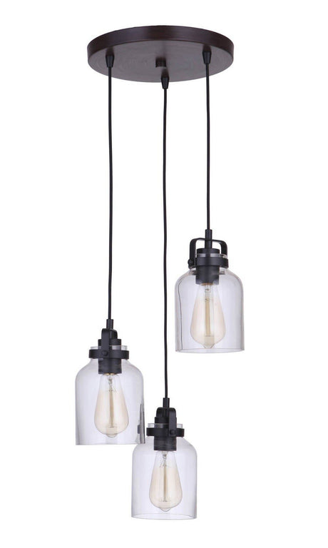 Craftmade 53692-FBDT Foxwood pendant in satin stainless, additional view