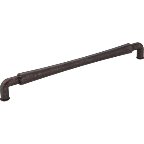 Jeffrey Alexander 537-12DMAC distressed oil rubbed bronze cabinet pull / appliance pull