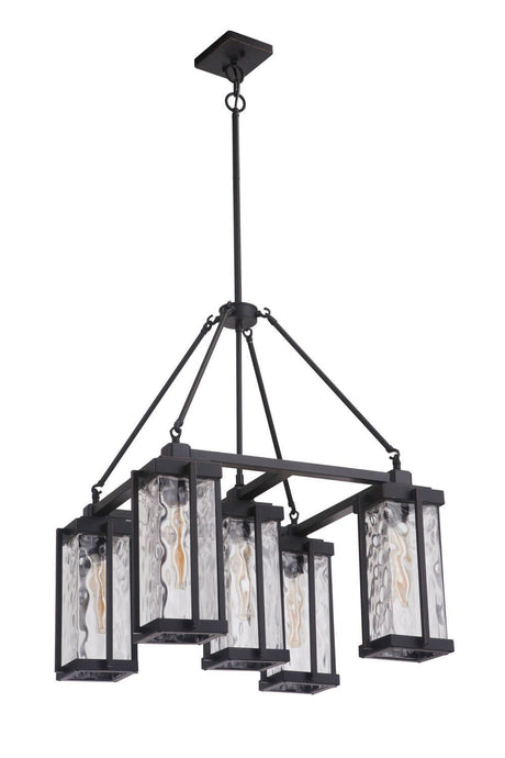 Craftmade 54125-OBG Pyrmont 5 Light Outdoor Chandelier in Oiled Bronze Gilded