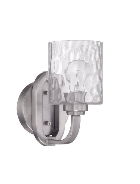 Craftmade 54261-BNK Collins 1 Light Wall Sconce Brushed Polished Nickel