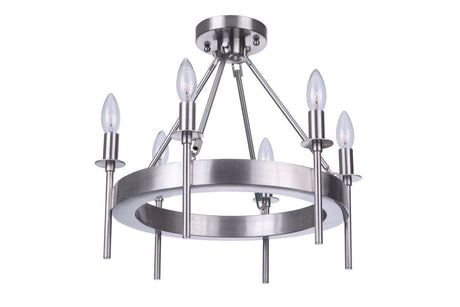 Craftmade 54356 Larrson 6 Light Semi Flush