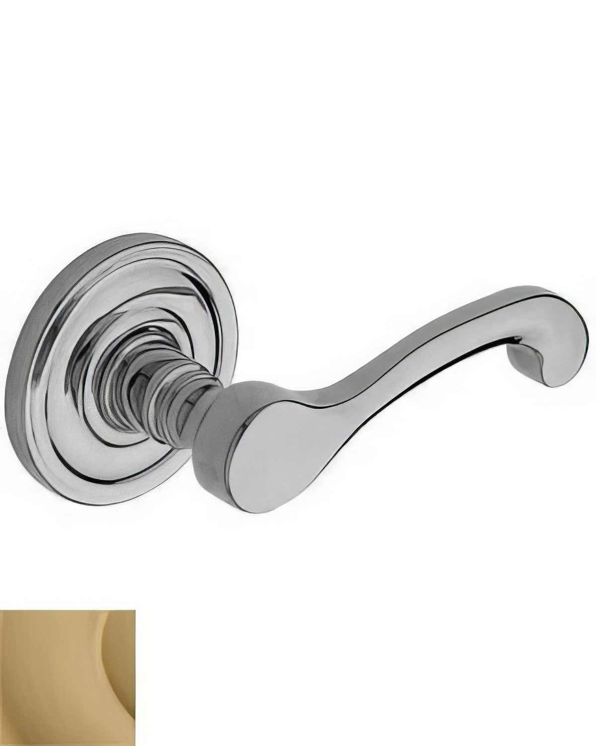 Baldwin 5445V033LMR vintage brass dummy door lever