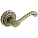 Baldwin 5445V050MR satin brass and black dummy door lever