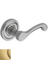 Baldwin 5445V060MR satin brass and brown dummy door lever