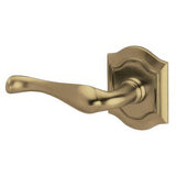 Baldwin 5447V050LMR satin brass and black dummy door lever