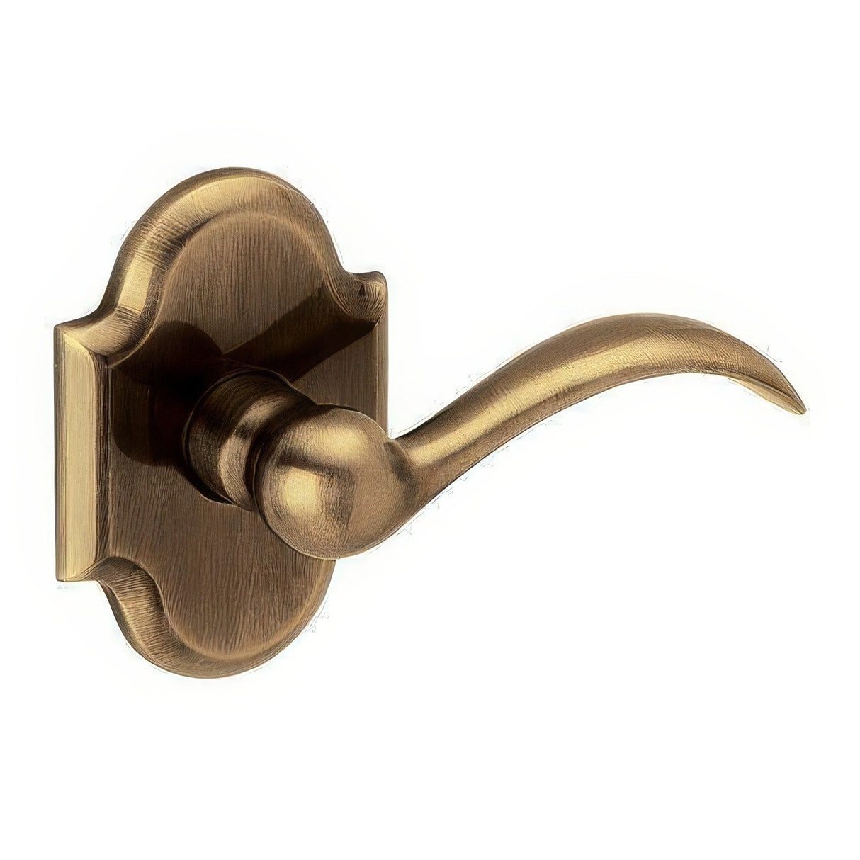 Baldwin 5452V050MR satin brass and black dummy door lever