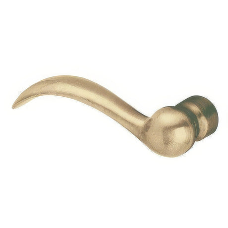 Baldwin 5452V060LMR satin brass and brown dummy door lever