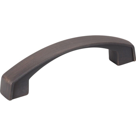 Jeffrey Alexander 549-96DBAC Merrick cabinet drawer pull in satin stainless, additional view