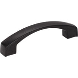 Jeffrey Alexander 549-96MB matte black cabinet drawer pull