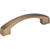 Jeffrey Alexander 549-96SBZ Merrick cabinet drawer pull in satin stainless, additional view