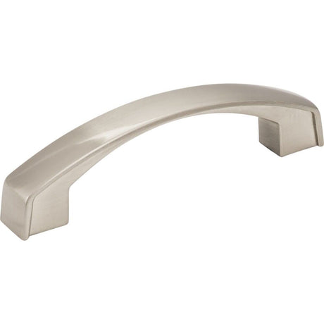 Jeffrey Alexander 549-96SN Merrick cabinet drawer pull in satin stainless, additional view
