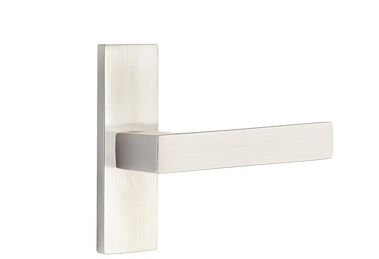 Emtek 5507DTUS15RH satin nickel passage door lever