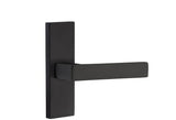 Emtek 5507DTUS19RH flat black passage door lever