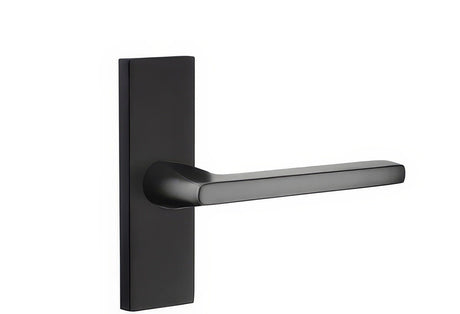 Emtek 5507HLOUS19LH flat black passage door lever