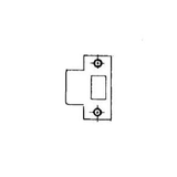 Baldwin 5510060E214 Estate strike plate, additional view