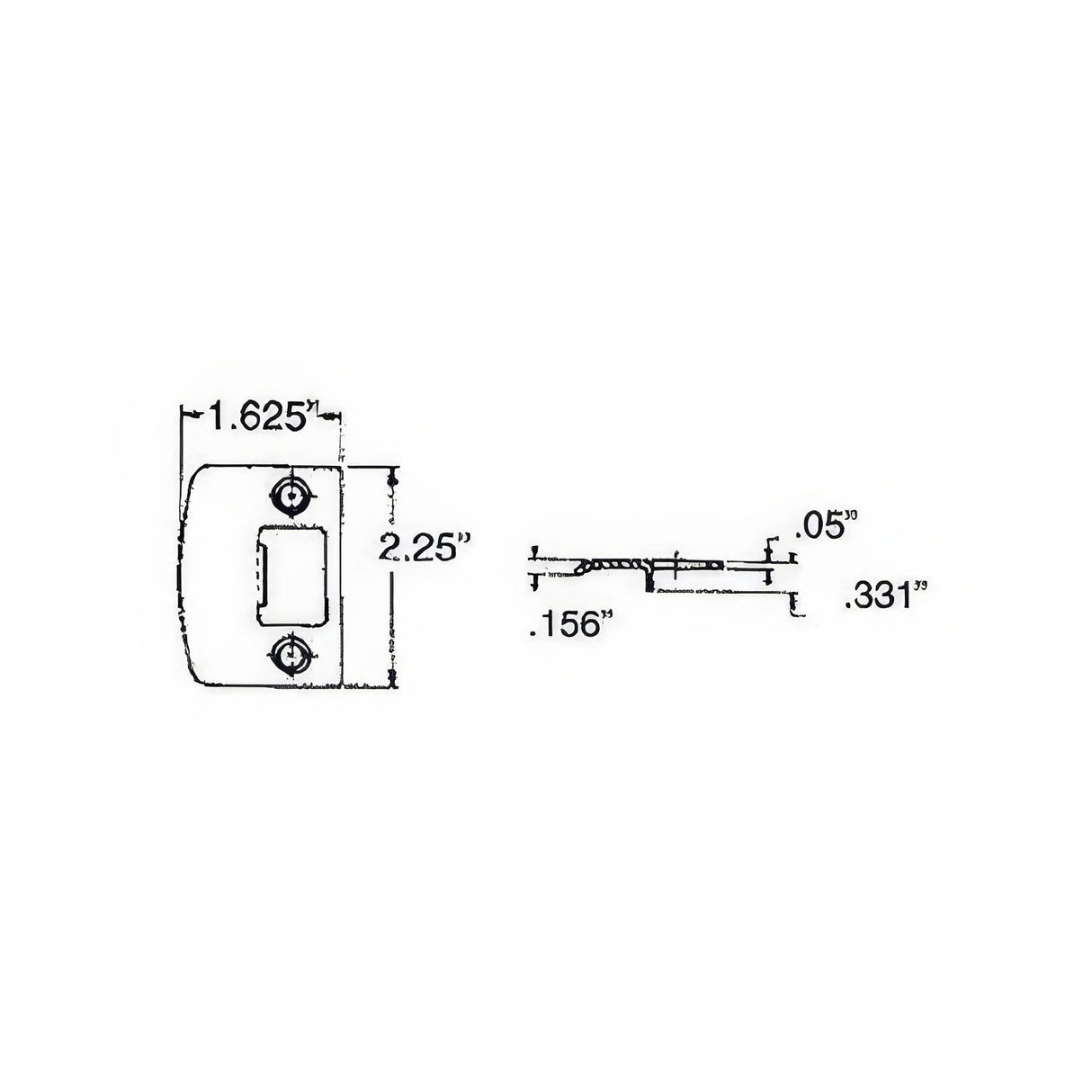 Baldwin 5510102FSTR oil rubbed bronze latchbolt