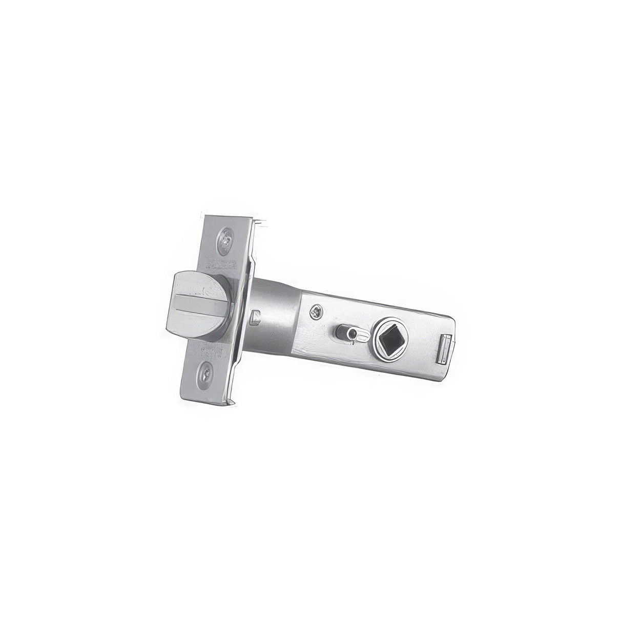 Baldwin 5513003 door latch in satin stainless, additional view