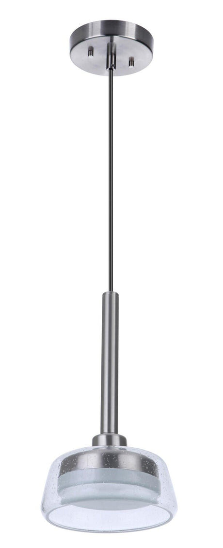 Craftmade 55190-BNK-LED-LED Centric 7.5" LED Pendant Brushed Polished Nickel