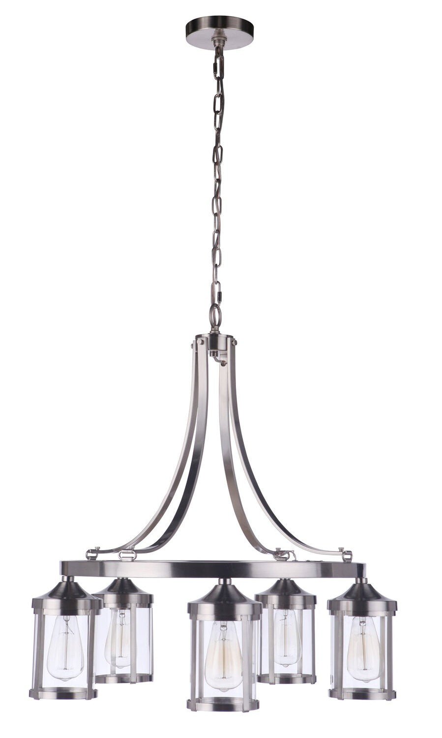 Craftmade 55325-BNK brushed polished nickel chandelier