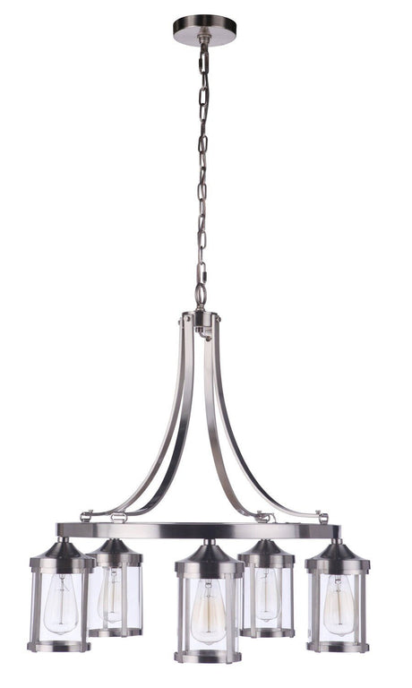 Craftmade 55325-BNK brushed polished nickel chandelier