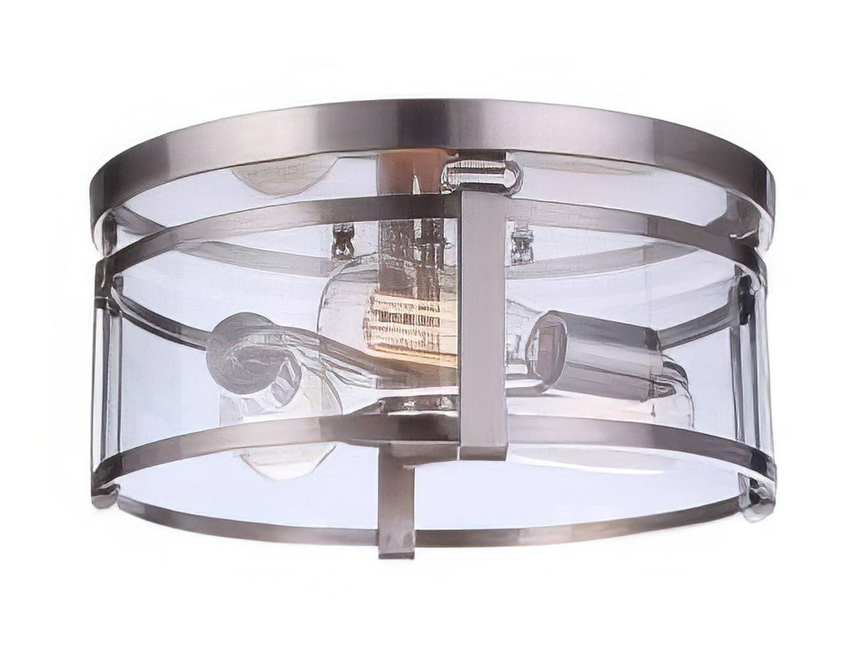 Craftmade 55383-BNK Elliot 3 Light Flushmount Brushed Polished Nickel
