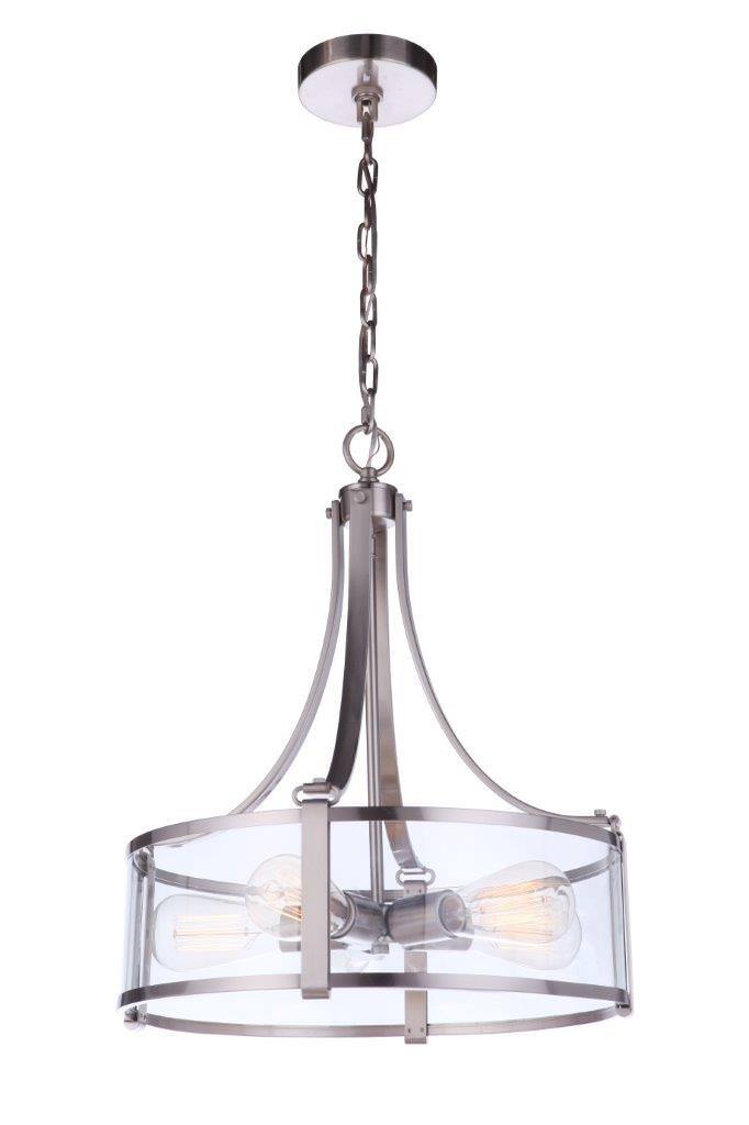 Craftmade 55395-BNK brushed polished nickel pendant