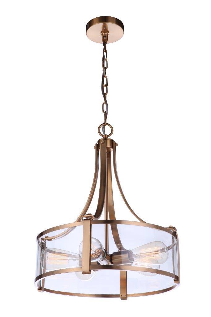 Craftmade 55395-SB satin brass pendant