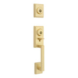 Kwikset CP553PRHXHFLSQT Clear Pack Peralta Single Cylinder 2 Point Handleset in Satin Brass