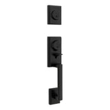 Kwikset CP553PRHXHFLSQT Clear Pack Peralta Single Cylinder 2 Point Handleset in Matte Black