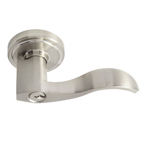 Better Home Products 55515SNRT satin nickel keyed entry door lever