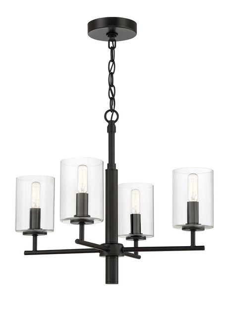 Craftmade 55624-FB flat black chandelier